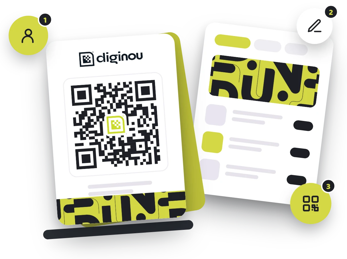 Τα βήματα για το ψηφιακό μενού Diginou με QR