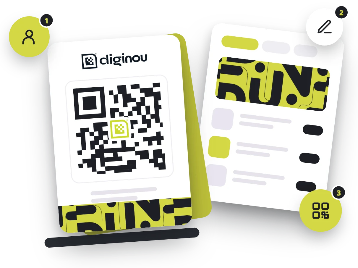 Diginou QR table stand και ψηφιακό μενού